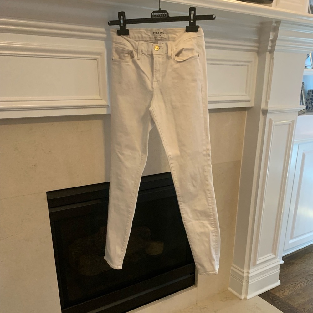 Frame white denim